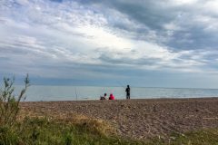 Fishing at Kaptschagai Lake