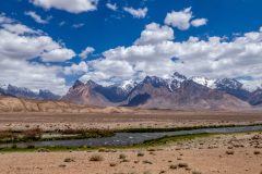 Green river bed Bartang Valley Tajikistan