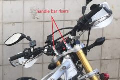 Handlebar risers and other units