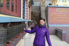 Prayer wheels temple Lava