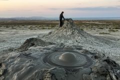 Mud volcano Azerbaijan